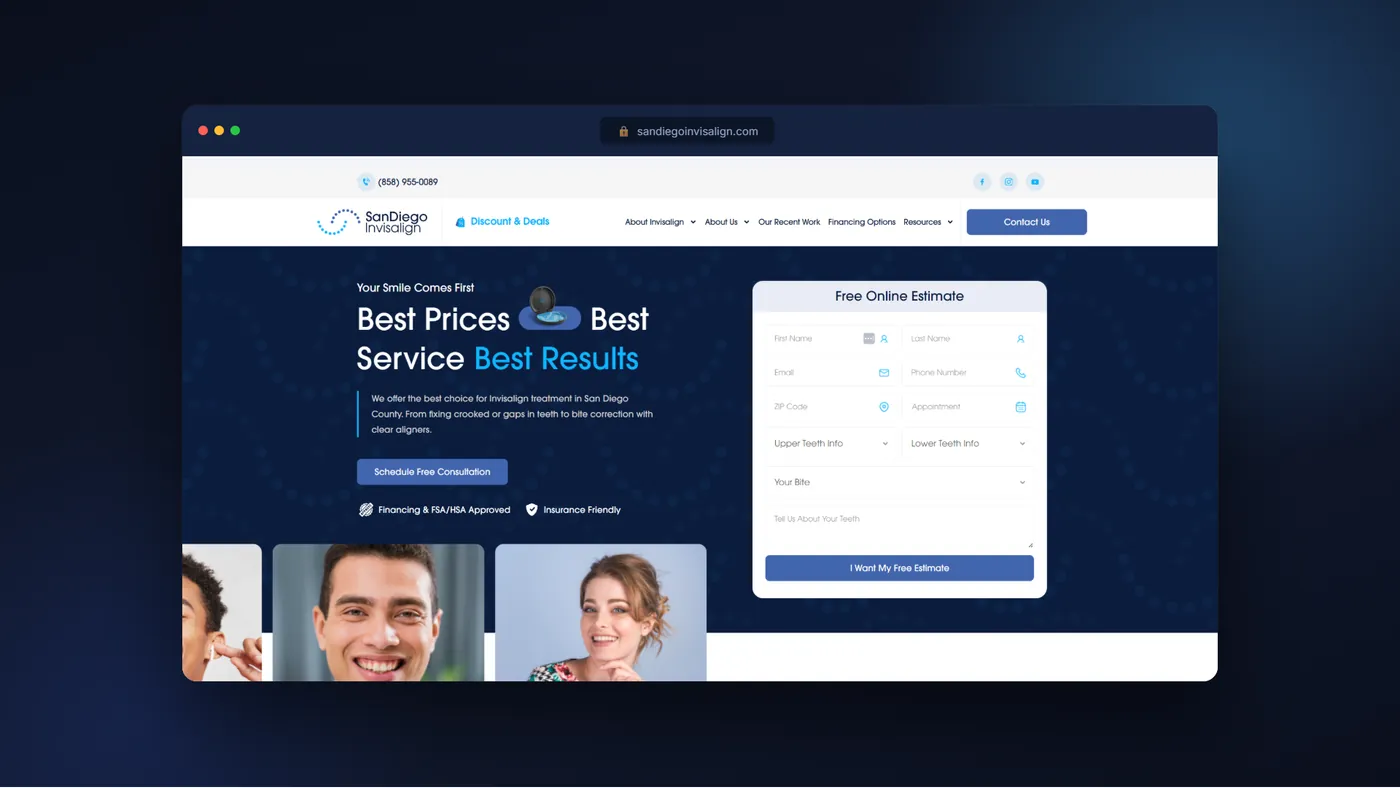 SanDiego Invisalign project by Digitec Solution